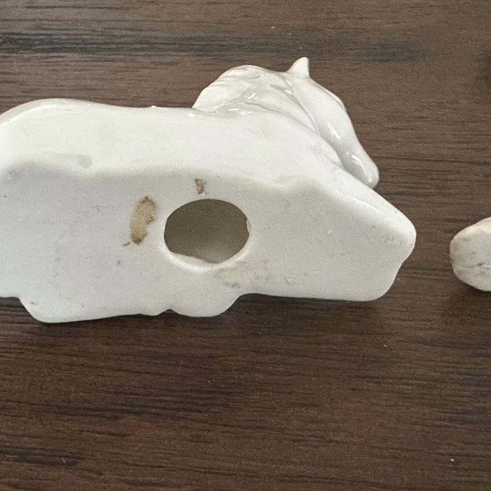 Ceramic mama Horse with pony - Picture 8 of 11